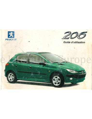 1998 PEUGEOT 206 BETRIEBSANLEITUNG FRANZÖSISCH