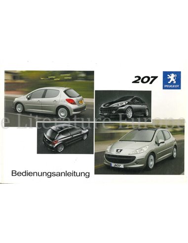 2005 PEUGEOT 207 OWNERS MANUAL GERMAN