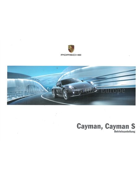 2014 PORSCHE CAYMAN OWNERS MANUAL GERMAN