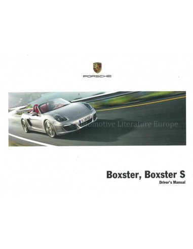 2013 PORSCHE BOXSTER BETRIEBSANLEITUNG ENGLISCH