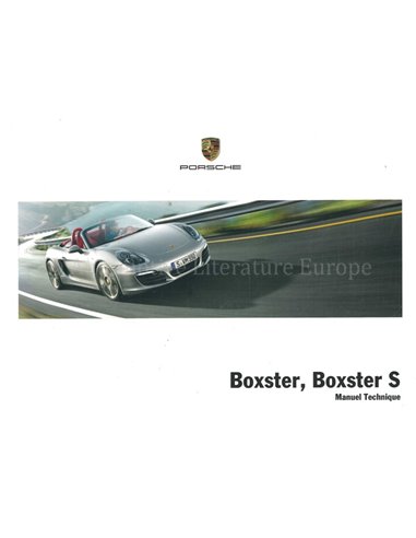 2013 PORSCHE BOXSTER INSTRUCTIEBOEKJE FRANS