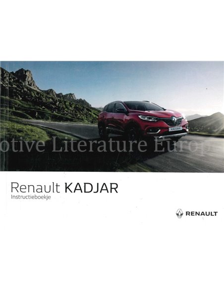 2019 RENAULT KADJAR OWNERS MANUAL DUTCH