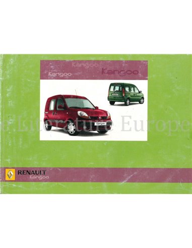 2006 RENAULT KANGOO OWNERS MANUAL HANDBOOK DUTCH