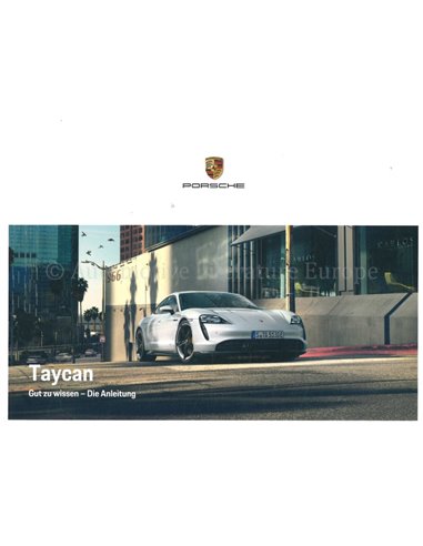 2022 PORSCHE TAYCAN BETRIEBSANLEITUNG NIEDERLÄNDISCH