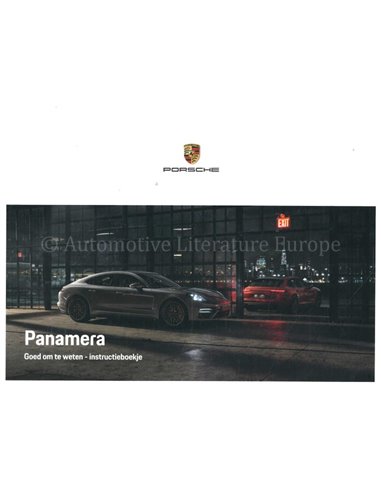 2022 PORSCHE PANAMERA | SPORT TURISMO OWNERS MANUAL DUTCH