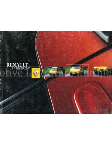 2001 RENAULT MASTER OWNERS MANUAL FRENCH