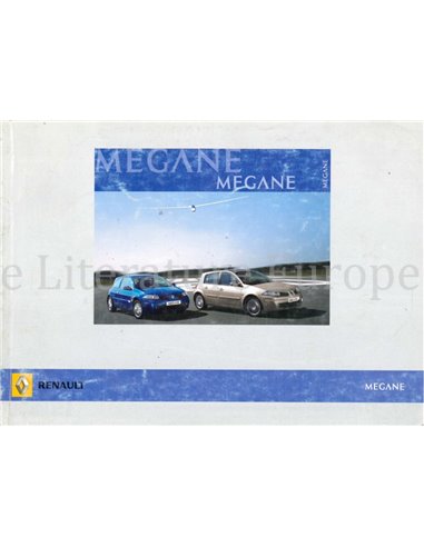 2008 RENAULT MÉGANE OWNERS MANUAL ENGLISH