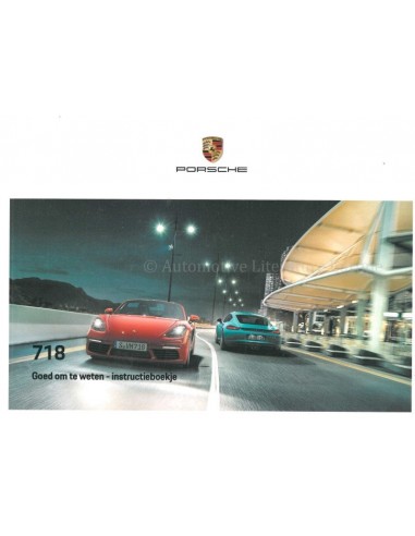 2021 PORSCHE 718 BOXSTER | CAYMAN OWNERS MANUAL DUTCH