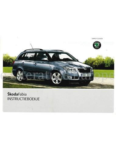 2009 SKODA FABIA BETRIEBSANLEITUNG NIEDERLANDISCH