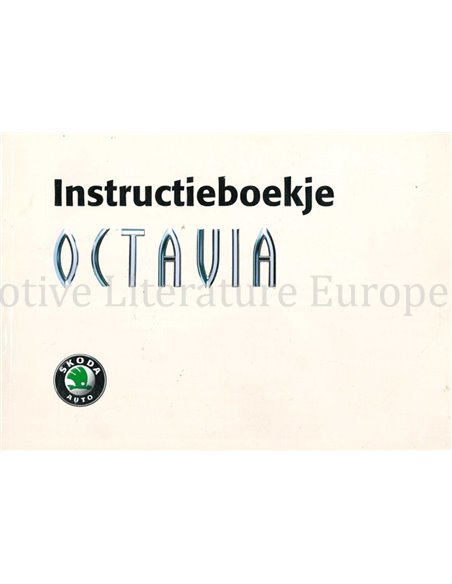 2000 SKODA OCTAVIA OWNERS MANUAL DUTCH