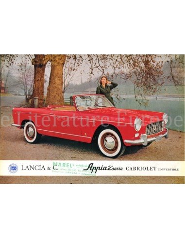 1959 LANCIA APPIA CABRIOLET DATENBLATT ENGLISCH