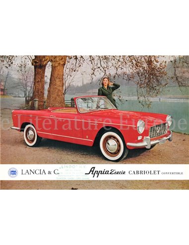 1959 LANCIA APPIA CABRIOLET DATENBLATT FRANZÖSISCH