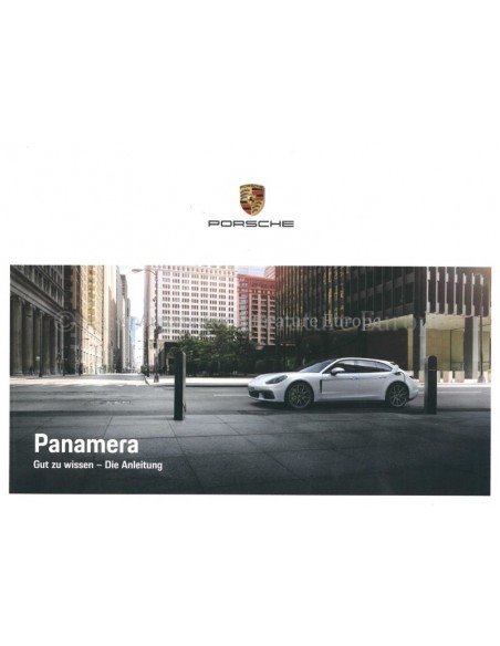 2018 PORSCHE PANAMERA | SPORT TURISMO OWNERS MANUAL GERMAN