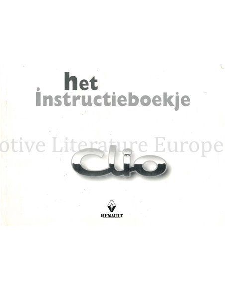 1999 RENAULT CLIO OWNERS MANUAL DUTCH