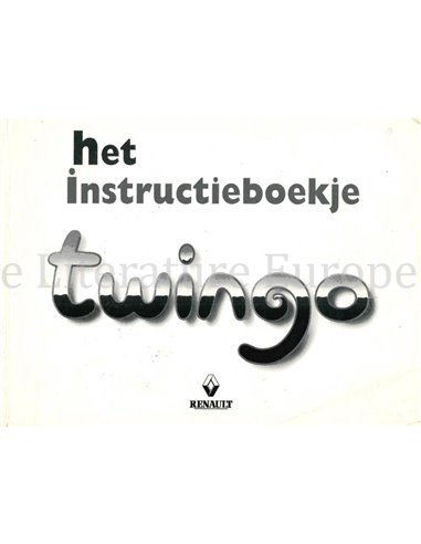 1998 RENAULT TWINGO INSTRUCTIEBOEKJE NEDERLANDS