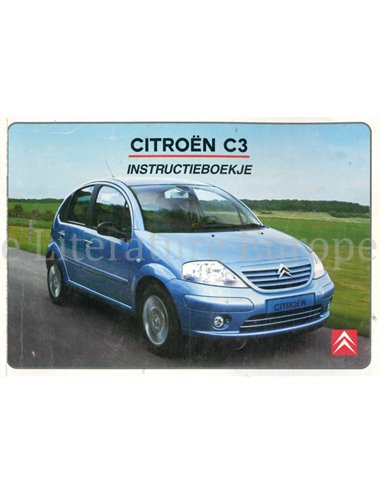 2003 CITROEN C3 INSTRUCTIEBOEKJE NEDERLANDS