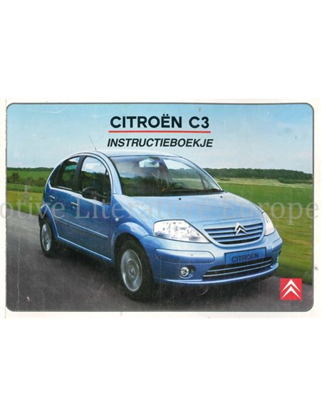 2003 CITROEN C3 BETRIEBSANLEITUNG NIEDERLÄNDISCH