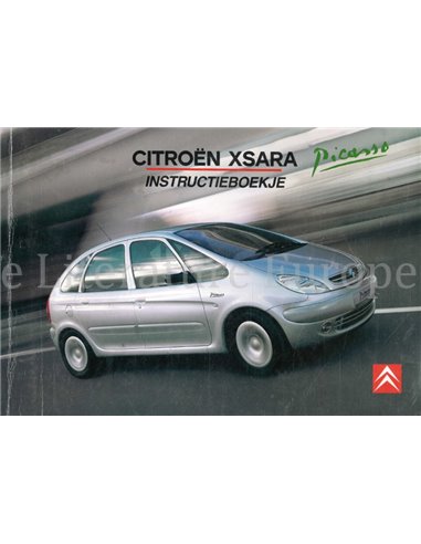 2003 CITROEN XSARA PICASSO INSTRUCTIEBOEKJE NEDERLANDS