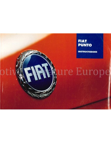 2005 FIAT PUNTO OWNERS MANUAL HANDBOOK DUTCH