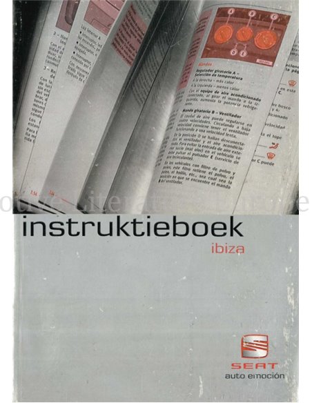 2002 SEAT IBIZA INSTRUCTIEBOEKJE NEDERLANDS