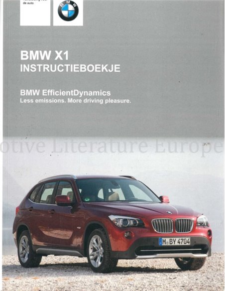 2011 BMW X1 (E84) BETRIEBSANLEITUNG NIEDERLÄNDISCH