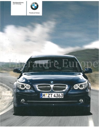 2007 BMW 5 SERIE INSTRUCTIEBOEKJE DUITS