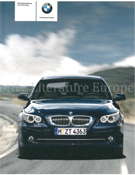 2007 BMW 5 SERIE INSTRUCTIEBOEKJE DUITS