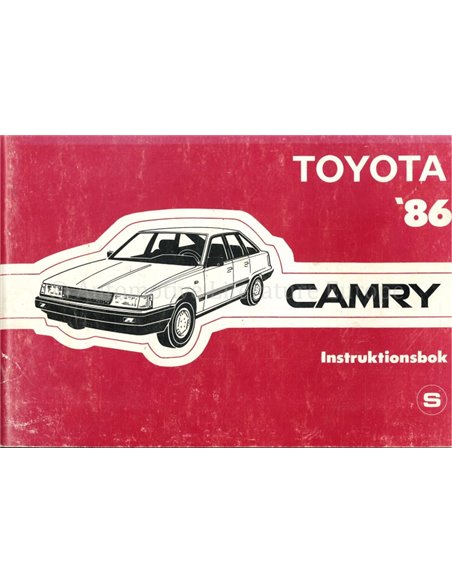 1986 TOYOTA CAMRY OWNERS MANUAL HANDBOOK SWEDISH