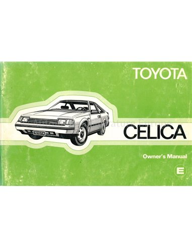 1982 TOYOTA CELICA BETRIEBSANLEITUNG ENGLISCH