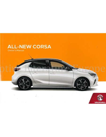 2020 VAUXHALL CORSA INSTRUCTIEBOEKJE ENGELS