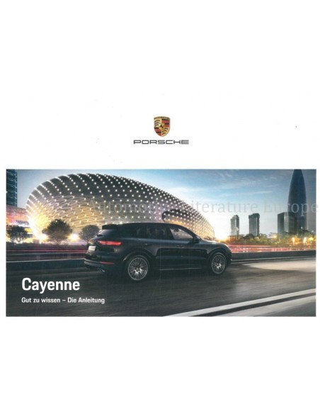 2019 PORSCHE CAYENNE OWNER'S MANUAL GERMAN