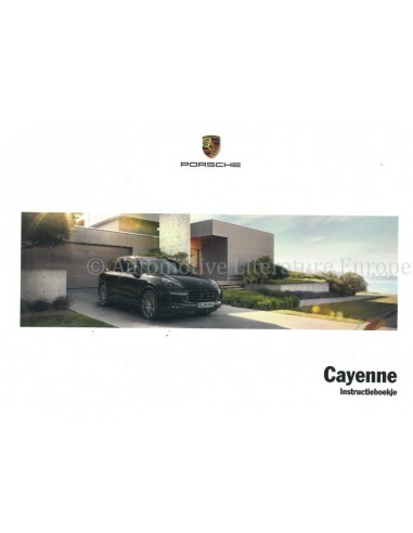 2017 PORSCHE CAYENNE OWNERS MANUAL DUTCH