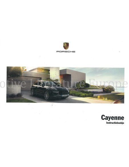 2017 PORSCHE CAYENNE OWNERS MANUAL DUTCH