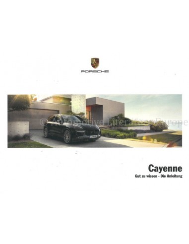 2017 PORSCHE CAYENNE BETRIEBSANLEITUNG DEUTSCH