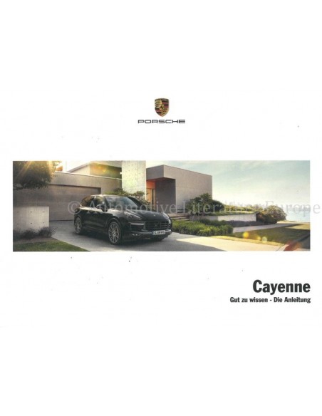 2017 PORSCHE CAYENNE OWNERS MANUAL GERMAN