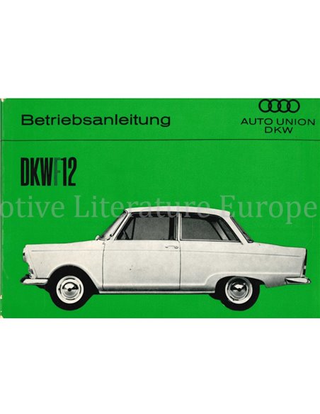 1963 DKW F12 OWNERS MANUAL GERMAN