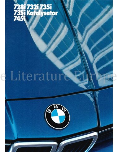 1985 BMW 7 SERIE BROCHURE DUITS