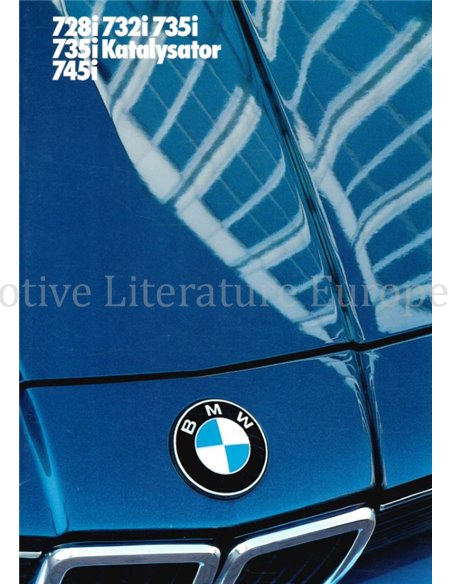 1985 BMW 7 SERIES BROCHURE GERMAN