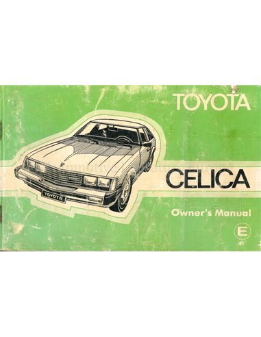 1979 TOYOTA CELICA BETRIEBSANLEITUNG ENGLISCH