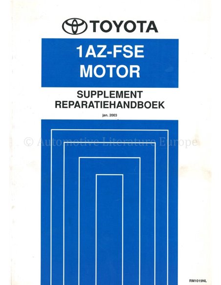 2003 TOYOTA AVENSIS 1AZ-FSE ENGINE REPAIR MANUAL ENGLISH