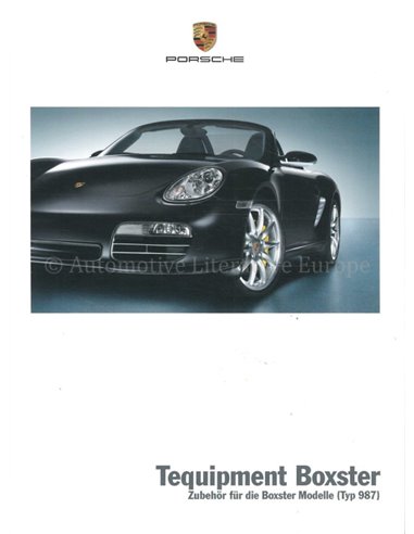 2009 PORSCHE BOXTER TEQUIPMENT BROCHURE GERMAN