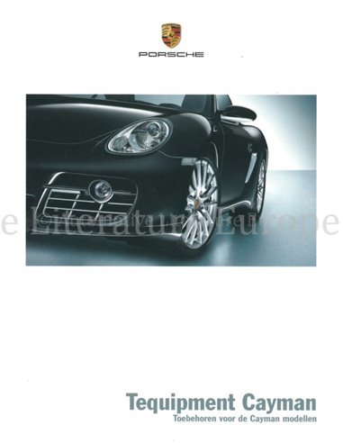 2008 PORSCHE CAYMAN TEQUIPMENT BROCHURE NEDERLANDS