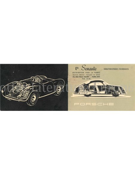 1955 PORSCHE 356 A | 550 SPYDER BROCHURE FRANS