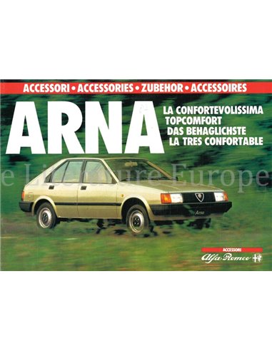 1984 ALFA ROMEO ARNA ACCESSORIES BROCHURE