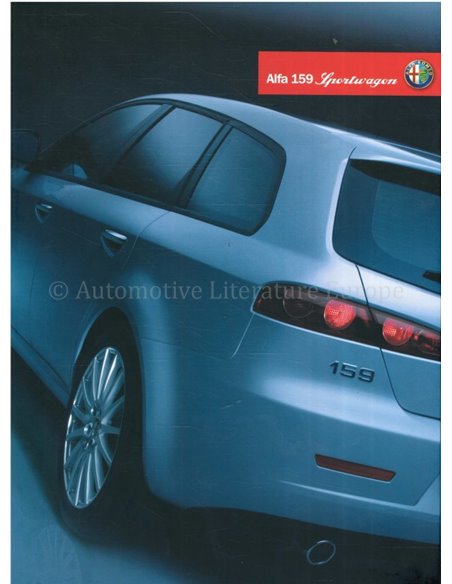 2006 ALFA ROMEO 159 SPORTWAGON PERSBROCHURE DUITS