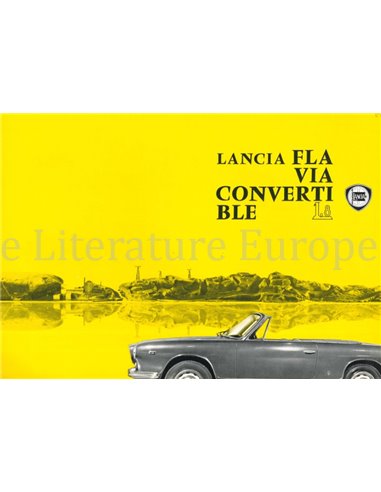 1963 LANCIA FLAVIA CABRIOLET LEAFLET ENGELS