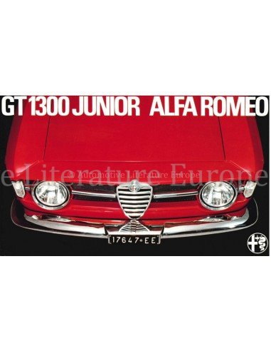 1969 ALFA ROMEO GT JUNIOR 1300 BROCHURE ENGELS