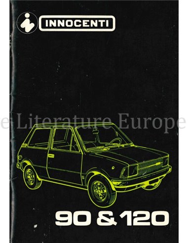 1979 INNOCENTI 90 | 120 BETRIEBSANLEITUNG NIEDERLÄNDISCH