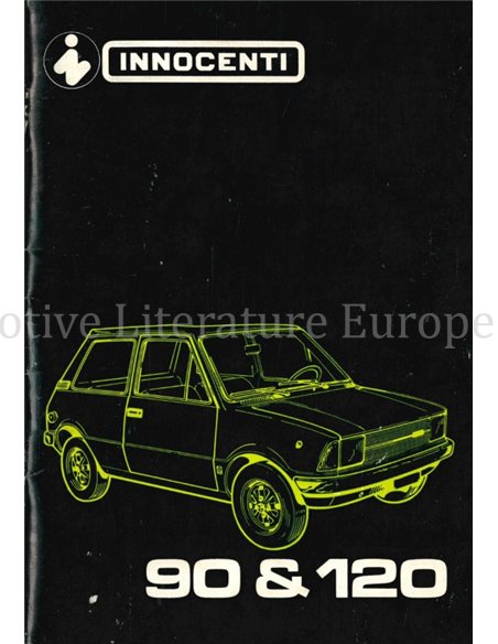 1979 INNOCENTI 90 | 120 BETRIEBSANLEITUNG NIEDERLÄNDISCH