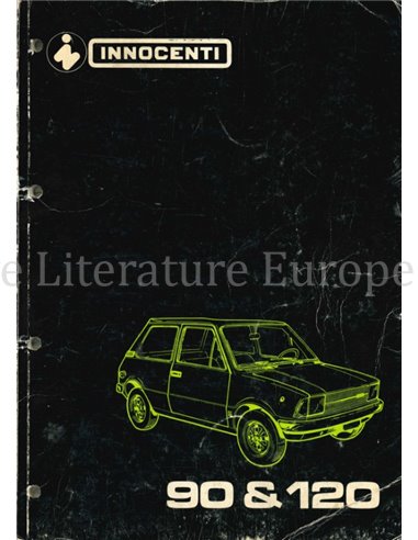 1978 INNOCENTI 90 | 120 WERKPLAATSHANDBOEK NEDERLANDS